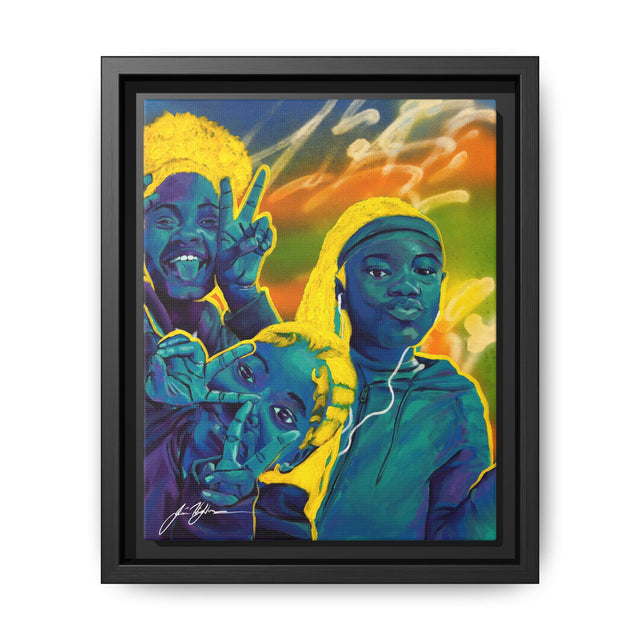 Self Peace and Joy - Framed Canvas Print