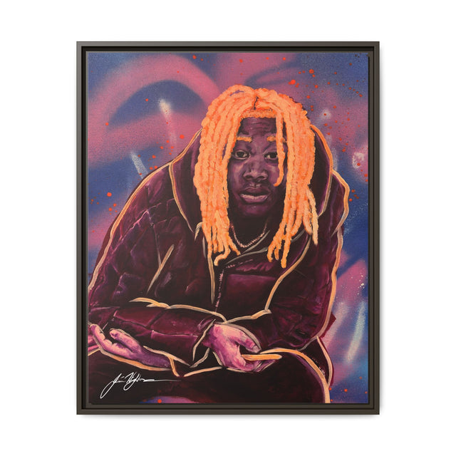 Pay No Mind - Framed Canvas Print