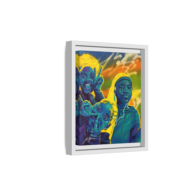 Self Peace and Joy - Framed Canvas Print