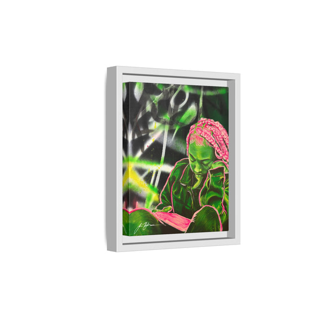 Disconnected - Framed Canvas Print