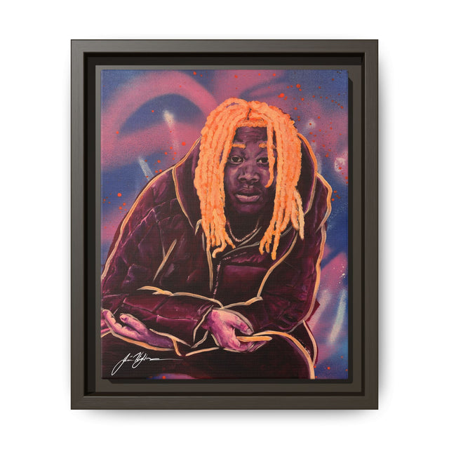 Pay No Mind - Framed Canvas Print