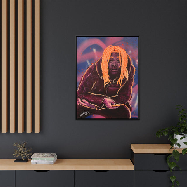 Pay No Mind - Framed Canvas Print