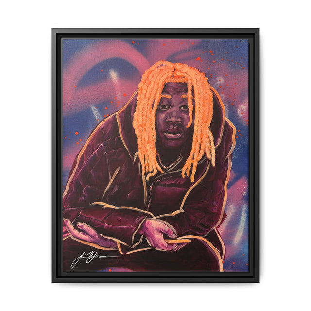 Pay No Mind - Framed Canvas Print