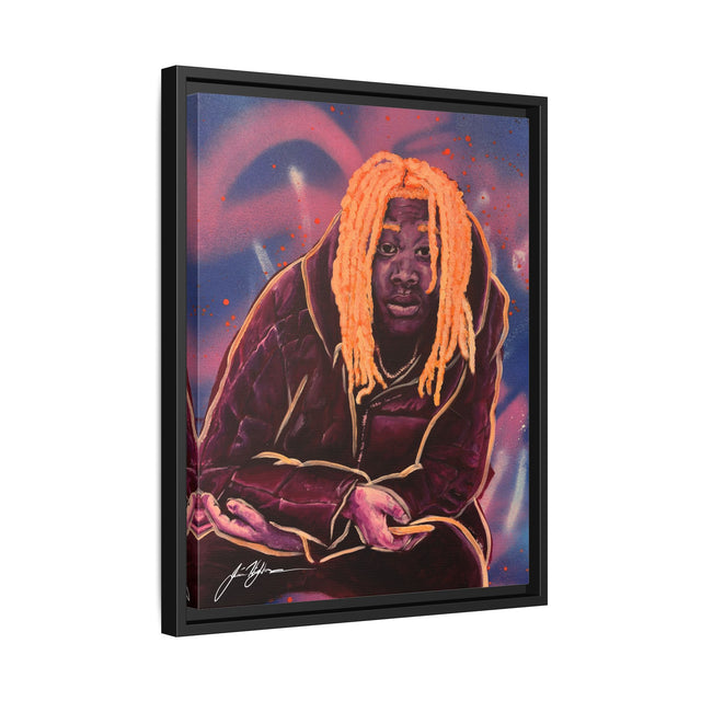 Pay No Mind - Framed Canvas Print