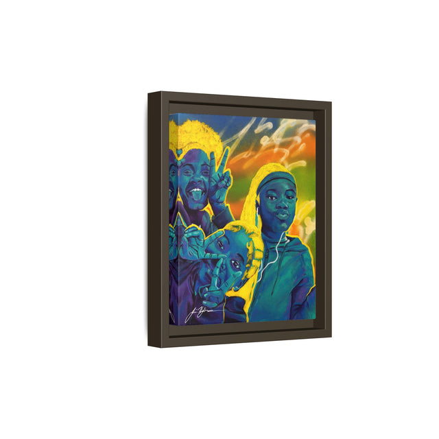 Self Peace and Joy - Framed Canvas Print