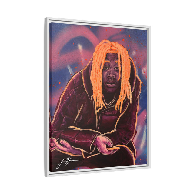 Pay No Mind - Framed Canvas Print