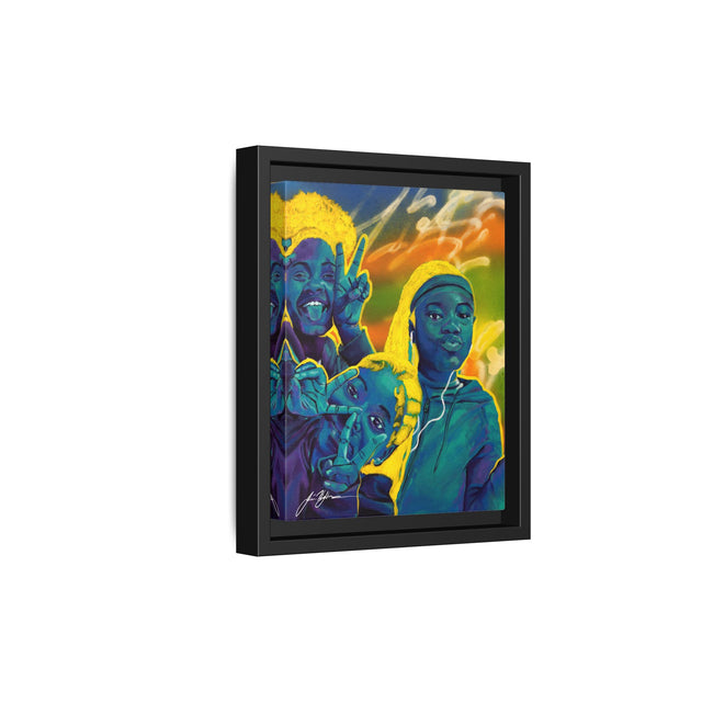 Self Peace and Joy - Framed Canvas Print