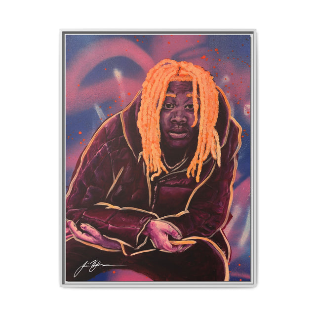 Pay No Mind - Framed Canvas Print