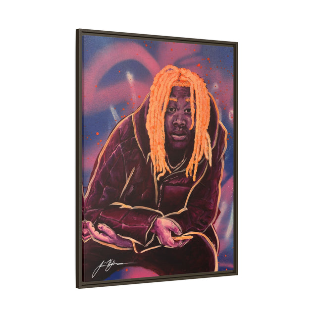 Pay No Mind - Framed Canvas Print