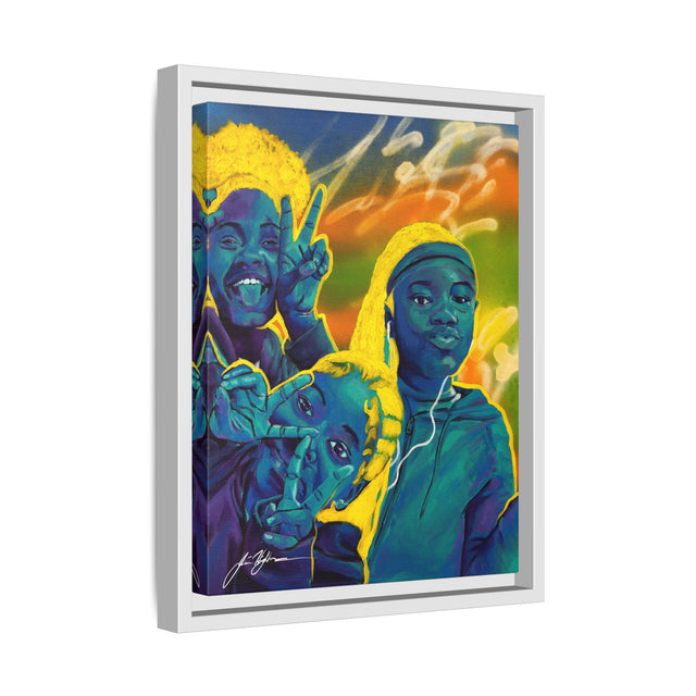 Self Peace and Joy - Framed Canvas Print