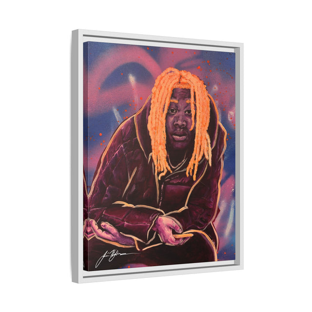 Pay No Mind - Framed Canvas Print