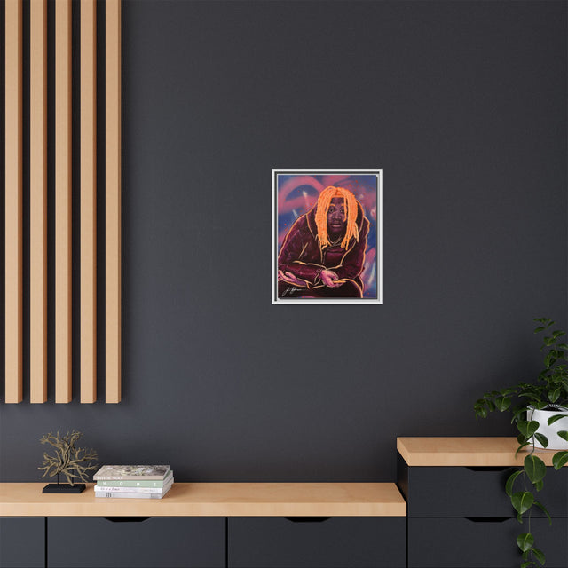 Pay No Mind - Framed Canvas Print
