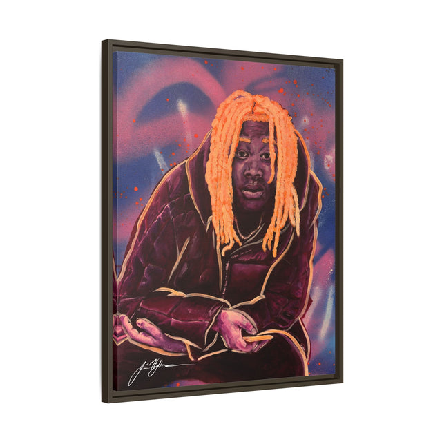 Pay No Mind - Framed Canvas Print