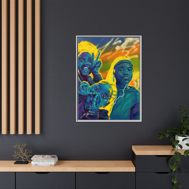 Self Peace and Joy - Framed Canvas Print