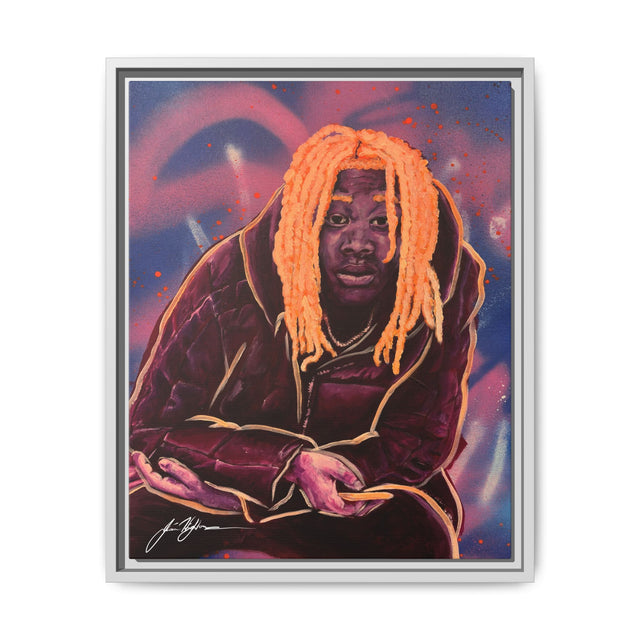 Pay No Mind - Framed Canvas Print