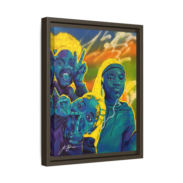 Self Peace and Joy - Framed Canvas Print