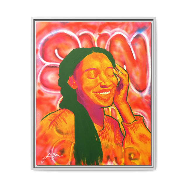 Sunshine On Me - Framed Canvas Print