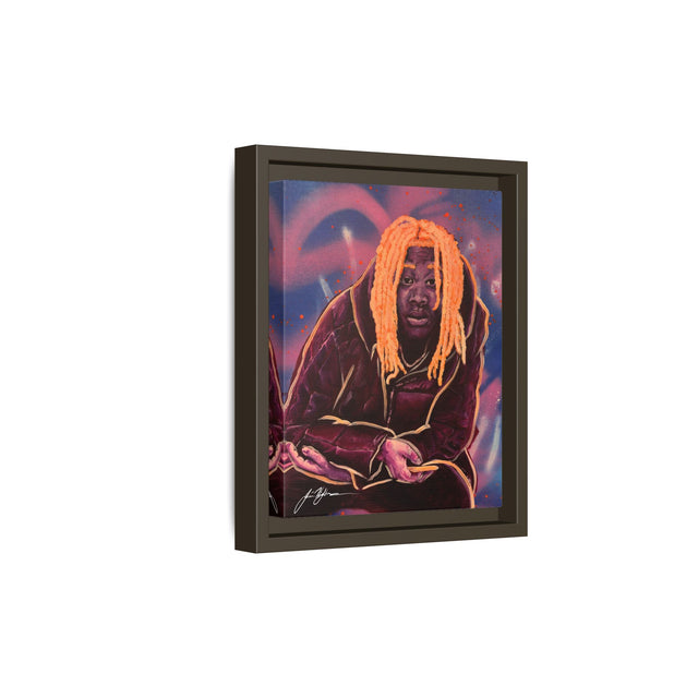 Pay No Mind - Framed Canvas Print