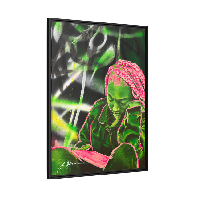 Disconnected - Framed Canvas Print