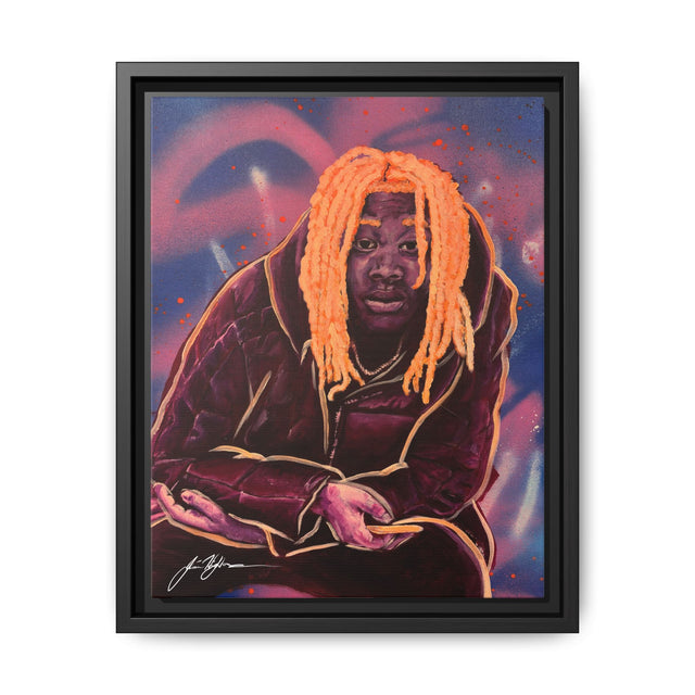 Pay No Mind - Framed Canvas Print