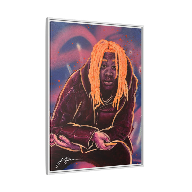 Pay No Mind - Framed Canvas Print