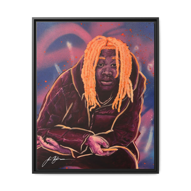 Pay No Mind - Framed Canvas Print