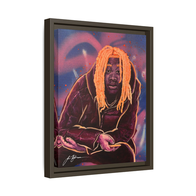 Pay No Mind - Framed Canvas Print