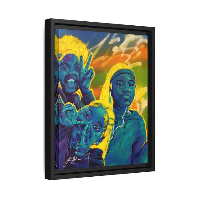 Self Peace and Joy - Framed Canvas Print