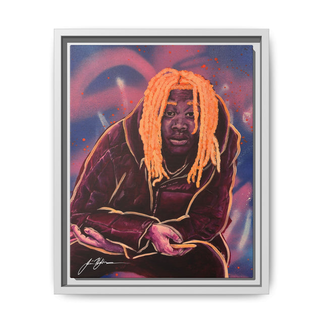 Pay No Mind - Framed Canvas Print