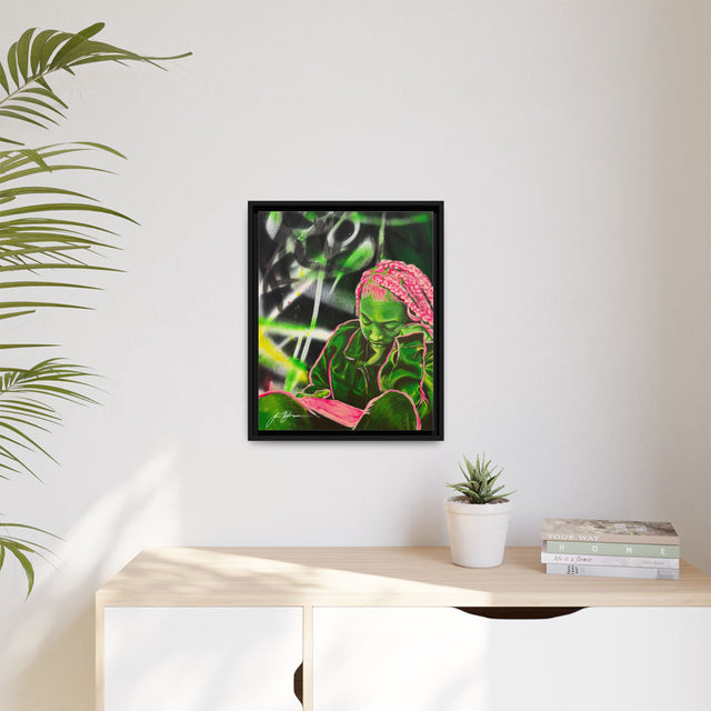 Disconnected - Framed Canvas Print