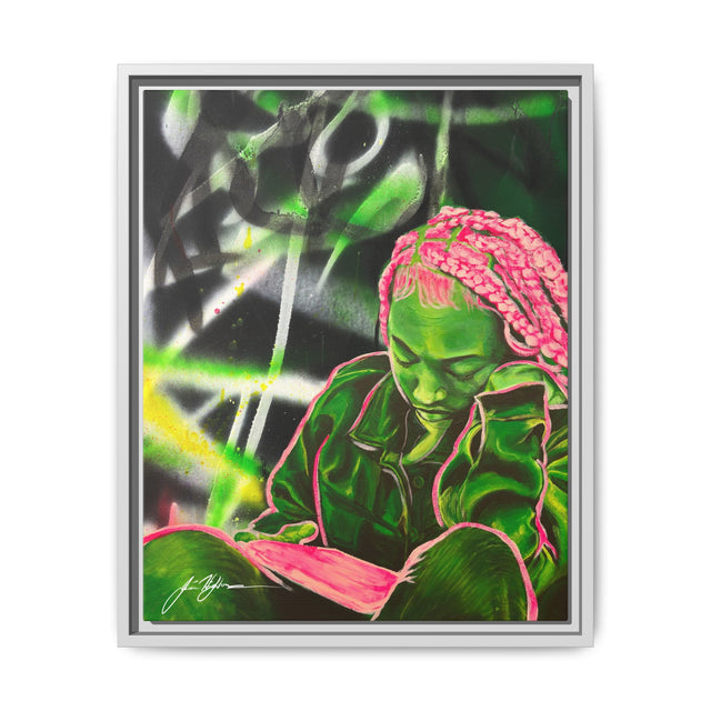 Disconnected - Framed Canvas Print