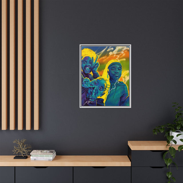 Self Peace and Joy - Framed Canvas Print