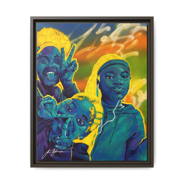 Self Peace and Joy - Framed Canvas Print