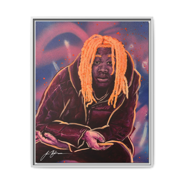 Pay No Mind - Framed Canvas Print