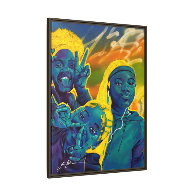 Self Peace and Joy - Framed Canvas Print