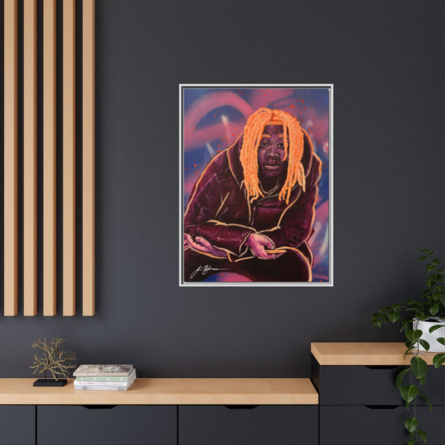 Pay No Mind - Framed Canvas Print