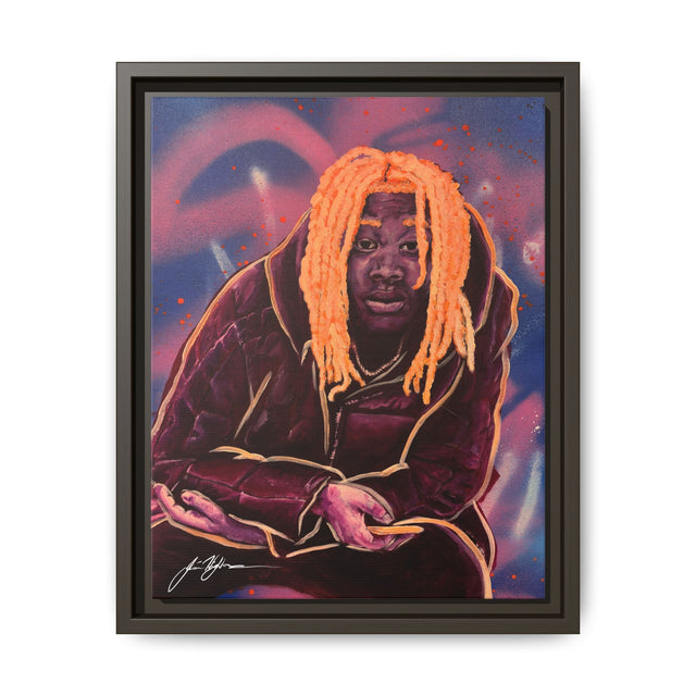 Pay No Mind - Framed Canvas Print