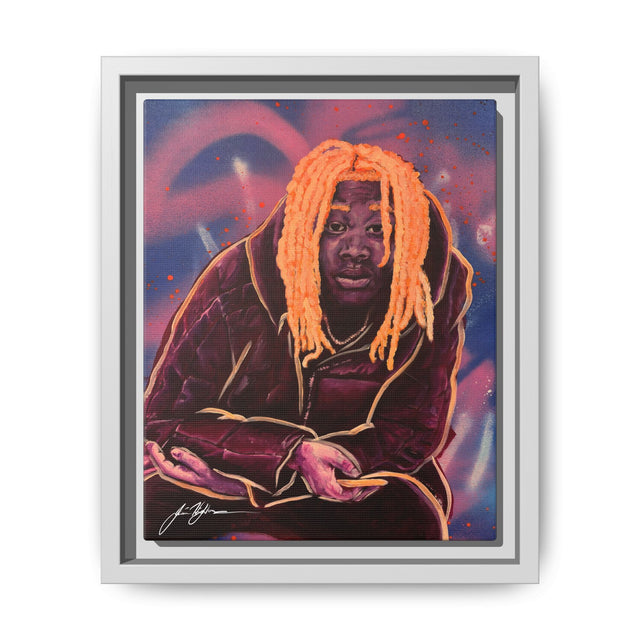 Pay No Mind - Framed Canvas Print