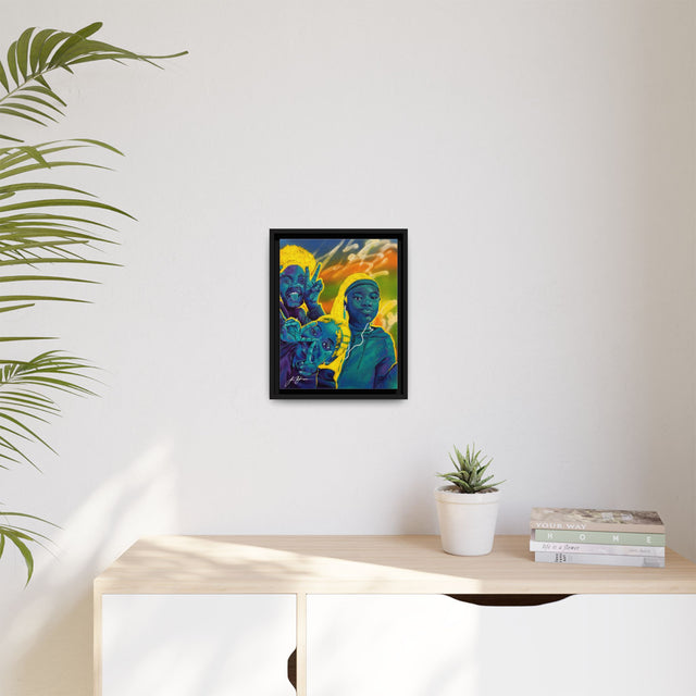 Self Peace and Joy - Framed Canvas Print