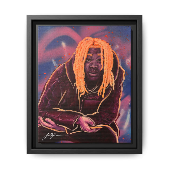 Pay No Mind - Framed Canvas Print