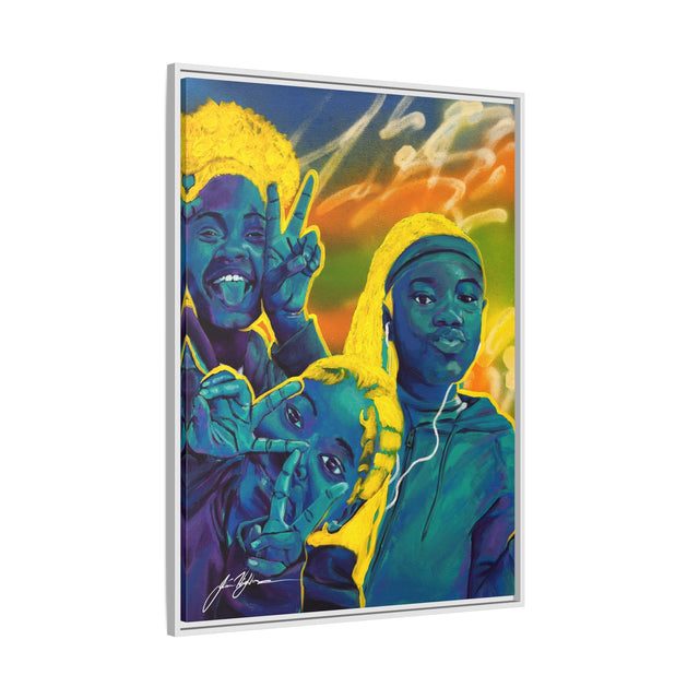 Self Peace and Joy - Framed Canvas Print